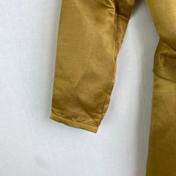 J.CREW Gold Linen and Cupro Blend Dress NWT - Picture 3 of 8